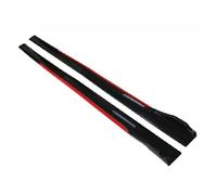 YJTYC Jupes Latérales de Voiture pour Audi TT 8J (4 Seats) MK2 2007-2014, Diffuseur D'aile Latérale Antidérapant Anti-Rayures Carrosserie Kit Accessoirese,A-Black+Red