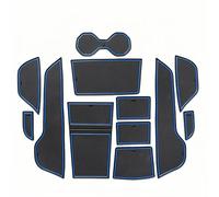 YJTYC Tapis Antidérapants pour Console Centrale de Voiture pour MG4 2023, Tapis Boîte de Rangement Porte Gobelet Boite à Gants,Blue