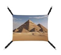 YJWANDL Hamac confortable pour animal de compagnie, imprimé pyramide de l'Égypte ancienne, hamac pour chat, lit en toile pour petits chiens et chats, facile à installer et portable