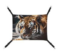 YJWANDL Hamac confortable pour animal domestique, imprimé tigre sauvage, hamac pour chat, lit en toile pour petits chiens et chats, facile à installer et portable