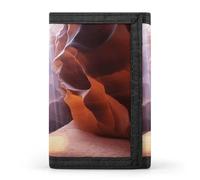 YJWANDO Portefeuille à trois volets, portefeuille imprimé Antelope Canyon avec plusieurs fentes portefeuille élégant portefeuille pratique portefeuille durable portefeuille moderne, style, taille