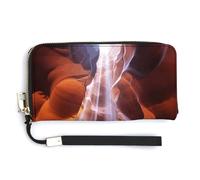 YJWANDO Portefeuille en cuir synthétique, imprimé Antelope Canyon - Portefeuille long moderne pour femme - Style : 20 x 10,5 cm - Moderne, Style :, 20.0*10.5cm, Moderne