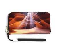 YJWANDO Portefeuille en cuir synthétique, imprimé Antelope Canyon - Portefeuille long moderne pour femme - Style : 20 x 10,5 cm - Moderne, Style :, 20.0*10.5cm, Moderne