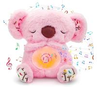 YJWZ Loutre Qui Respire avec Musique Apaisante - Peluche Anti-Stress pour Adultes et Enfants, Ma Loutre Calin Bonne Nuit, Compagnon de Sommeil Doux pour Soulager l'Anxiété (Rose)