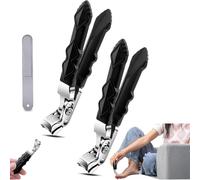 YJWZ Outfany MaîTre Coupe-Pro,Coupe Ongle Outfany,Coupe Ongles Pieds Dur Et Epais,Coupe-Ongles Ergonomique Avec TêTe InclinéE Pour Personnes âGéEs (2PC)