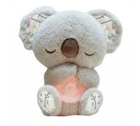YJWZ Peluche Qui Respire pour Adulte, Peluche Bruit Blanc Bebe Veilleuse Bébé Musicale Et Lumineuse, Doudou Loutre Qui Respire, Cadeau Naissance Fille Et Garçon Nouveau-Né