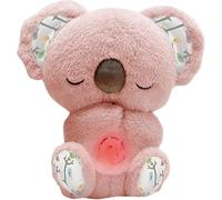 YJWZ Peluche Qui Respire pour Adulte, Peluche Bruit Blanc Bebe Veilleuse Bébé Musicale Et Lumineuse, Doudou Loutre Qui Respire, Cadeau Naissance Fille Et Garçon Nouveau-Né