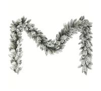 YJXKTAU 1 Couronne de Noël en Flocon de Neige de 9 Pieds - Convient aux décorations de Vacances intérieures/extérieures, aux cheminées, aux décorations saisonnières,