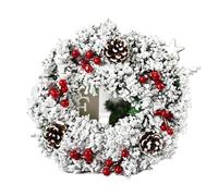 YJXKTAU Couronne de Noël à Suspendre for Porte d'entrée, décoration Artificielle, Cloche, boîte Cadeau, nœud, étoiles, for Sapin, fenêtres(I)