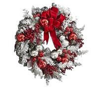 YJXKTAU Décoration de Couronne Noël for Porte d'entrée, Arbre à l'envers, Vigne, Fournitures décoration et fenêtre(35cmWreath)