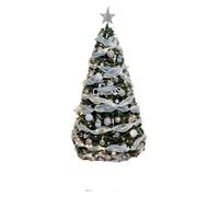 YJXKTAU Encrypted Christmas Tree with Lights Ribbons and Decoration Package for Xmas New Year Party Home Shop Mall Decorative(240cm)