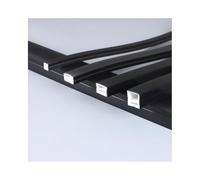 YJXYJQ Tubo De Silicone Noir Étanche Pour Diffusion LED - Canal Flexible Encastrable, Taille 10x10mm À 30x20mm (1-5m) - Montage Mural/plafond, Sans LED(15x10mm,2meters)