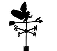 YJYJY Girouette avec girouette de Toit rétro en métal, indicateur de Direction du Vent, girouette créative en Acier Inoxydable pour Jardin, Cour ou Maison, Outil de Mesure