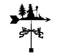 YJYJY Girouette de Toit pour Jardin, Support en métal, girouette rétro en Acier Inoxydable, indicateur de Direction du Vent pour Jardin et Cour, Outil de Mesure décoratif