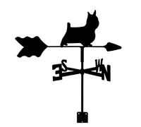 YJYJY Girouette en Acier Inoxydable avec indicateur de Direction du Vent, Support métallique extérieur, Outil de Mesure, décoration de Jardin ou de Cour