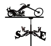 YJYJY Girouette métallique pour Jardin, indicateur de Direction du Vent, kit de Fixation pour Toit ou terrasse, décoration extérieure, girouette Indiquant la Direction du Vent dans Le Jardin