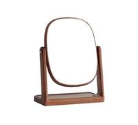 YJYJY Miroir cosmétique Miroir de Maquillage de Haute qualité Bureau en Bois Maison Chambre Miroir de Maquillage Organisateur Miroir de vanité Rabattable Monobloc Hêtre/Noyer Noir Miroir de Coiffeuse