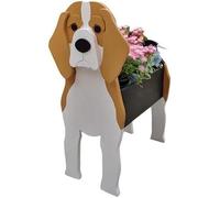 YJYJY Pots de Fleurs en Forme de Chien, Pot de Fleurs 3D en Forme d'animal, Pot de Fleurs Mignon pour Fleurs de Jardin, Cactus et Plantes aériennes, décoration intérieure, Border Terrier