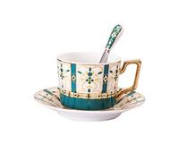 YJYJY Service à café de Luxe en Porcelaine Anglaise, Tasses à thé et soucoupes, Style Britannique, Tasses en céramique, décoration de Mariage, Verres, Cadeaux
