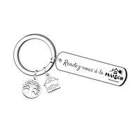 YJYJZX Porte clé Maison Couple - pour la Maison Porte-clés - Cadeau Amour de Pendaison de Crémaillère Saint Valentin Porte Clef Homme Femme Cadeaux Noël (3)