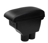 YJYWZH Accoudoir pour Suzuki Jimny 2007-2018 avec 3 ports USB | 2 USB+1 USB-C,Double rangement,Accoudoir pour console centrale,Dessus coulissant,Cuir PU,Base intégrée,Installation facile