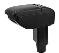 YJYWZH Compatible with Fiat 500 Accoudoirs Noir Voiture Accoudoir Double Couche Centre Consoles Boîte de Rangement