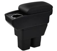 YJYWZH Compatible with Suzuki Jimny JB74 Accoudoirs 2018-2024 Voiture Console Centrale Boîte de Rangement Accoudoir Intérieur en Cuir Noir avec port USB