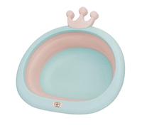 YJZQ Bébé Lavabo portable Enfants Baignoire BéBé Bassin de Lavage Pliable bébé lavabo en silicone Vasque Pliante Cadeau Nouveau-Né pour laver Visage Cul Rose Taille S