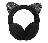 YJZQ Cache Oreille de Chat Fille Caches-Oreilles Mignon Chaton avec Oreilles Brillant Enfant Serre-Tête Peluche Cache-Oreille Déguisement de Fête Fille 3 ans