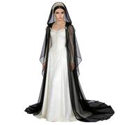 YJZQ Cape à capuche en tulle légèreté 150CM Cape shooting pour Carnaval, Halloween, Cosplay, Occasions festives & Mariages Fantastique ou Moyen Âge