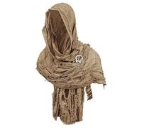 YJZQ Châle à Capuche Foulard Capote post-apocalyptique Châle médiéval Renaissance Écharpe Grande Cagoule Unisexe Serviette en Keffieh Outdoor 185x52CM