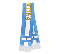 YJZQ Châle France Écharpes pour fans de Sport Écharpe Supporter Homme Femme Écharpe Fans de la Coupe du monde brodé avec pompons modèle drapeau Argentine