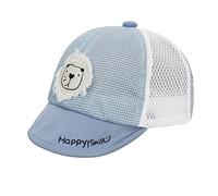 YJZQ Chapeau bébé garçon Casquette Anti UV Bébé Casquette à Visière en Coton pour Fille Garçon Enfant Chapeau de Soleil Mignon Lion Casquette de Réglable 3-20mois