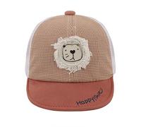 YJZQ Chapeau bébé garçon Casquette Anti UV Bébé Casquette à Visière en Coton pour Fille Garçon Enfant Chapeau de Soleil Mignon Lion Casquette de Réglable 3-20mois