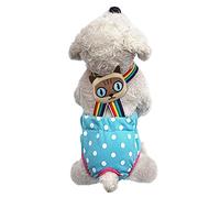 YJZQ Culotte Bretelle Chien Pantalon Sanitaires Bouledogue Français Couche Culotte Menstruel Lavable et Réutilisable pour Chienne