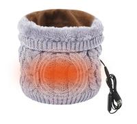 YJZQ Écharpe Chauffage réglable à 40°C 50°C 55°C Snood Chauffant Unisexe Cache-Cou Hiver écharpe en Jacquard Lavable écharpe en Tricot Doublure Polaire Protection 360°