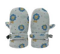 YJZQ Enfant Moufles Gant de Ski 2-5 Ans Mitaines Mignon Lions Coupe-Vent et étanche pour l'hiver Poignet Ajuster Scratch Fille Garçon Gants de Sport