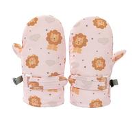 YJZQ Enfant Moufles Gant de Ski 2-5 Ans Mitaines Mignon Lions Coupe-Vent et étanche pour l'hiver Poignet Ajuster Scratch Fille Garçon Gants de Sport