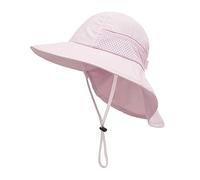 YJZQ Enfants Chapeau de Soleil Été Casquette Visière Protège Nuque Chapeau de Plage Fille garçon Bonnet de Protection Bob pour Enfants 2-6 Ans