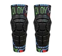YJZQ Genouillère enfant Vélo Genouillère Rugby Protège-genoux Respirant Protection anti-choc pour Sport Football Cyclisme Basket-ball Scooter L-8-10ans