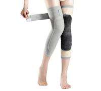 YJZQ Genouillères Chaudes Polaires avec Sangle Réglable Hiver Genouillères Long Fixer à scratch gène Protège Genou pour Hiver Outdoor Moto Vélo Sport