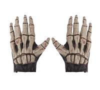 YJZQ Halloween Gants de Zombi - Mains de Monstre Drôles, Gants d'Horreur Démon Avec Os 3D Phalange, Latex Pattes de diable Déguisement Loup-garou Pour Adultes