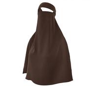 YJZQ Hijab Cache Visage Masque Niqab Bandana Islamique Femme Foulard Musulman pour Madrassa Mosquée Quotidien Couverture écharpe Style Moyen-Orient 70x69cm