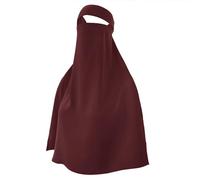 YJZQ Hijab Cache Visage Masque Niqab Bandana Islamique Femme Foulard Musulman pour Madrassa Mosquée Quotidien Couverture écharpe Style Moyen-Orient 70x69cm