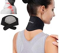 YJZQ Minerve Chauffante Cervicale Auto Chauffante Tour cou Magnétique Support de Cou Ajustable pour Aider Soigner Mal du cou