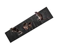 YJZQ Planche à Souris Piège à Colle Grandes Plaques Autocollante 5PCS Tapis Magic Attrape Mouche Coussin Anti Rat et Anti Souris Noires 1.2m X 28cm