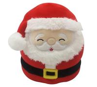 YJZQ Poupée de Noël Oreiller en Peluche 30CM Coussin Canapé 3D Père de Noël Coussin Jouet pour décorer Oreiller Câlin Multi Ussages Peluches Doudou Joli Visage Broderies