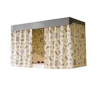 YJZQ Rideau de Lit Mezzanine décor Chambre Enfant Anti-Poussière Rideau Occultant pour Lit Dortoir Rideau Ombrage pour Lit Superposé Cabane 135_x_200_cm(2PCS)