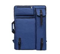 YJZQ Sac besace pour Kit d'artist Sac Artiste Boîte Rangement Grande Trousse de Transporte pour Matériaux de dessin Sac Mallette peinture (Bleu peintre)