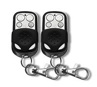 YK-06 433MHz Accessoire pour système d'alarme, Commande à télécommande Noire à 2 unités (Fonctionne Uniquement avec Les alarmes de Marque Wolf Guard